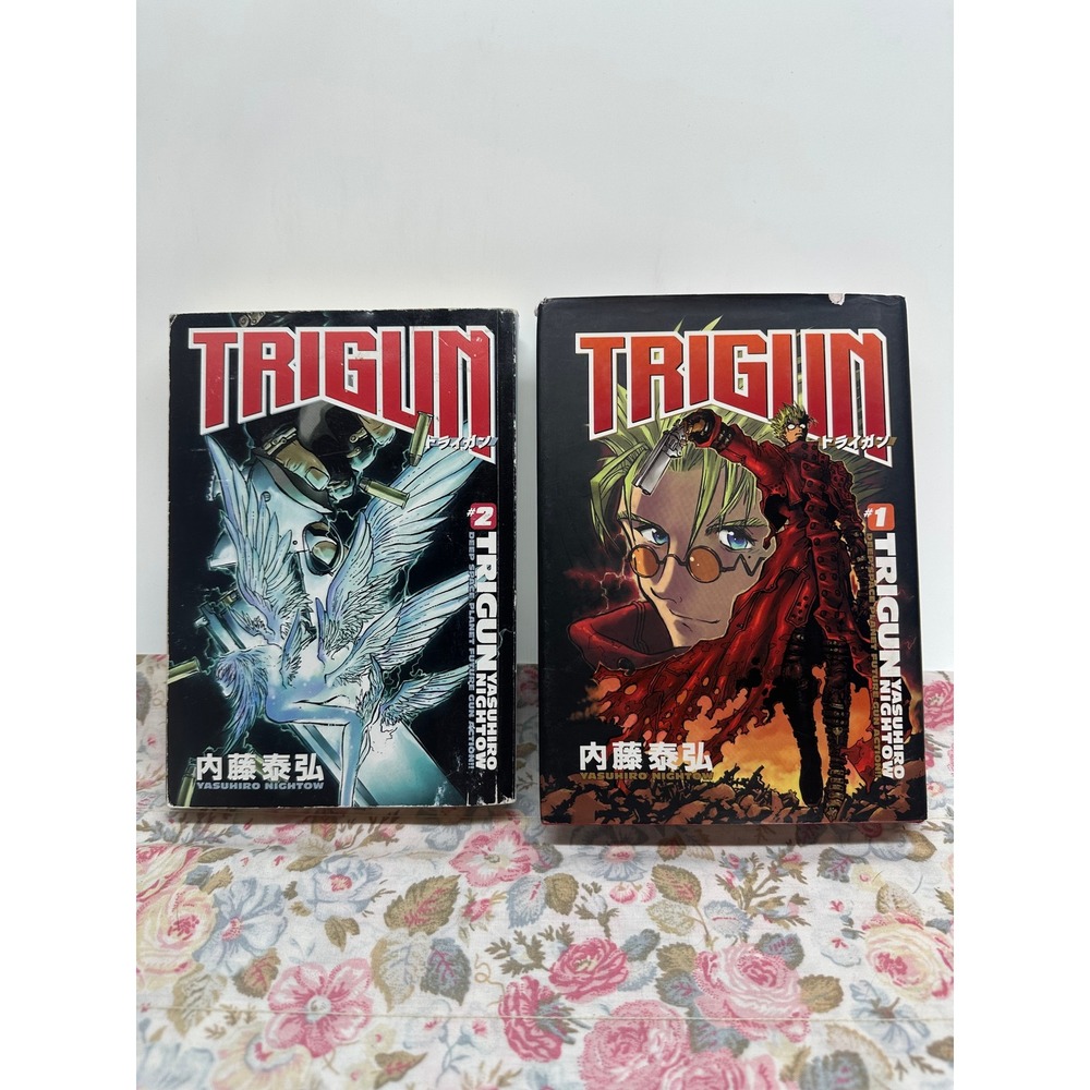 Trigun Manga Vol 1 & 2 Yasuhiro Nightow Dark Horse Barnes & Noble Hardcover Set